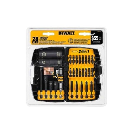 Dewalt DeWALT Impact Ready Accessory Set, DW2149G, 28 Pieces DW2149G